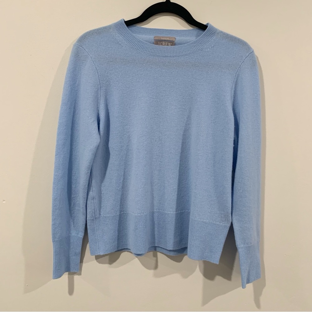 J. Crew Cashmere Classic Fit Sweater in Soft Blue - Picture 4 of 11